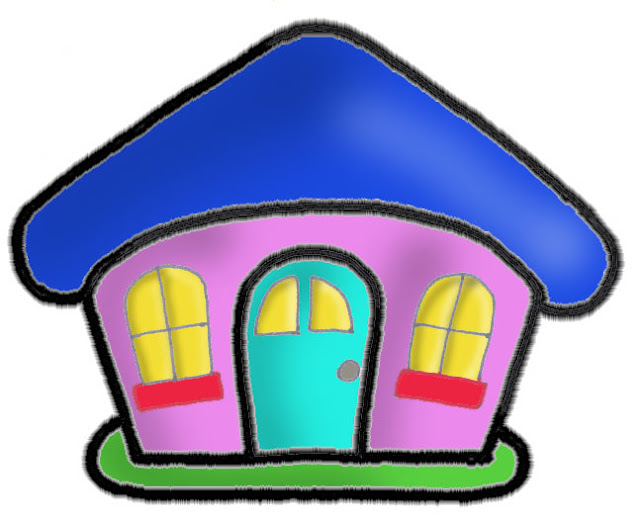 COLOREAR CASAS PARA NIÑOS